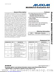 MAX8621ZEVKIT datasheet pdf MAXIM - Dallas Semiconductor
