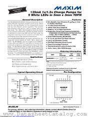 MAX8630WETD25+T datasheet pdf MAXIM - Dallas Semiconductor