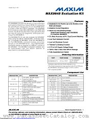 MAX8648EVKIT+ datasheet pdf MAXIM - Dallas Semiconductor
