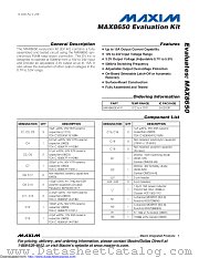 MAX8650EVKIT datasheet pdf MAXIM - Dallas Semiconductor