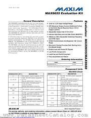 MAX8655EVKIT datasheet pdf MAXIM - Dallas Semiconductor