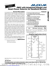 MAX8671XETL+ datasheet pdf MAXIM - Dallas Semiconductor