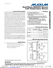 MAX8702 datasheet pdf MAXIM - Dallas Semiconductor