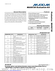 MAX8738EVKIT datasheet pdf MAXIM - Dallas Semiconductor