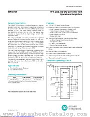 MAX8739ETP+ datasheet pdf MAXIM - Dallas Semiconductor