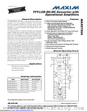 MAX8795AGTJ/V+T datasheet pdf MAXIM - Dallas Semiconductor