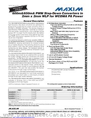 MAX8805WEWEEE+C8E datasheet pdf MAXIM - Dallas Semiconductor