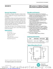 MAX8814ETA+ datasheet pdf MAXIM - Dallas Semiconductor