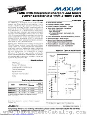 MAX8819BETI+ datasheet pdf MAXIM - Dallas Semiconductor