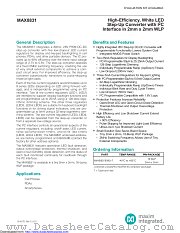 MAX8831EWE+ datasheet pdf MAXIM - Dallas Semiconductor