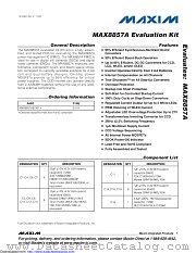 MAX8857AEVKIT+ datasheet pdf MAXIM - Dallas Semiconductor