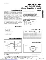 MAX8860EUA25-T datasheet pdf MAXIM - Dallas Semiconductor