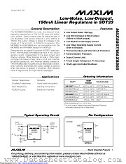 MAX8868EUK36 datasheet pdf MAXIM - Dallas Semiconductor