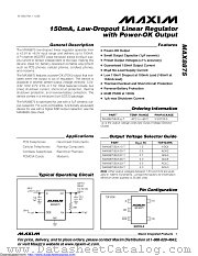 MAX8875EUK33+T datasheet pdf MAXIM - Dallas Semiconductor