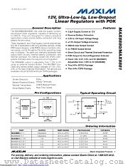 MAX8881EUT50+T datasheet pdf MAXIM - Dallas Semiconductor