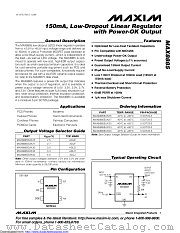 MAX8885EUK25+T datasheet pdf MAXIM - Dallas Semiconductor