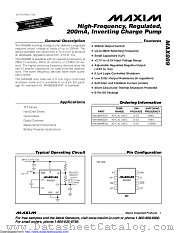 MAX889TESA+T datasheet pdf MAXIM - Dallas Semiconductor