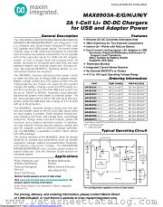 MAX8903YETI+T datasheet pdf MAXIM - Dallas Semiconductor