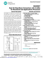 MAX8967AEWV+T datasheet pdf MAXIM - Dallas Semiconductor