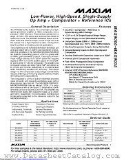 MAX9001ESD+T datasheet pdf MAXIM - Dallas Semiconductor
