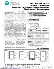 MAX9030AXT+ datasheet pdf MAXIM - Dallas Semiconductor