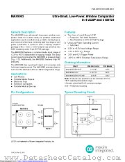 MAX9065EUK+T datasheet pdf MAXIM - Dallas Semiconductor
