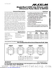 MAX9110EKA datasheet pdf MAXIM - Dallas Semiconductor
