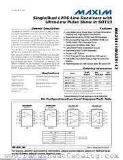 MAX9111ESA+T datasheet pdf MAXIM - Dallas Semiconductor