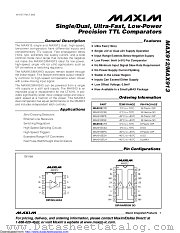 MAX912CPE+ datasheet pdf MAXIM - Dallas Semiconductor
