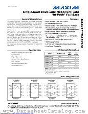 MAX9172EKA+ datasheet pdf MAXIM - Dallas Semiconductor