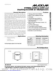 MAX9177EUB+T datasheet pdf MAXIM - Dallas Semiconductor