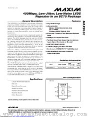 MAX9180EXT+ datasheet pdf MAXIM - Dallas Semiconductor