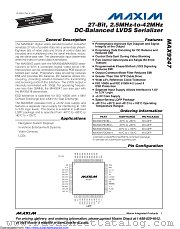 MAX9247GCM/V+ datasheet pdf MAXIM - Dallas Semiconductor