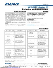 MAX9265EVKIT datasheet pdf MAXIM - Dallas Semiconductor