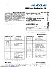 MAX9268EVKIT+ datasheet pdf MAXIM - Dallas Semiconductor