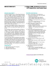 MAX9275GTN+ datasheet pdf MAXIM - Dallas Semiconductor