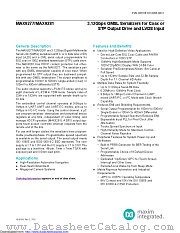 MAX9277GTM+T datasheet pdf MAXIM - Dallas Semiconductor