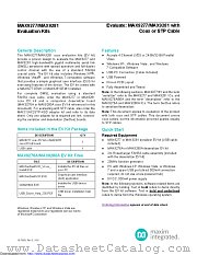 MAX9281COAXEVKIT datasheet pdf MAXIM - Dallas Semiconductor