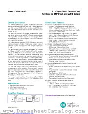 MAX9278 datasheet pdf MAXIM - Dallas Semiconductor