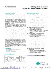 MAX9288GTM+W datasheet pdf MAXIM - Dallas Semiconductor