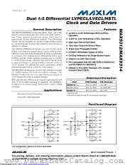 MAX9312ECJ-T datasheet pdf MAXIM - Dallas Semiconductor