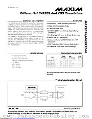 MAX9374AEKA/GG8 datasheet pdf MAXIM - Dallas Semiconductor