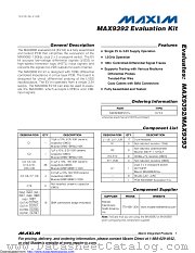 MAX9392EVKIT datasheet pdf MAXIM - Dallas Semiconductor