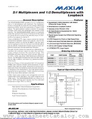 MAX9395EHJ+ datasheet pdf MAXIM - Dallas Semiconductor