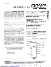MAX9396 datasheet pdf MAXIM - Dallas Semiconductor