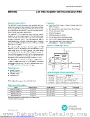 MAX9502GAALT+ datasheet pdf MAXIM - Dallas Semiconductor