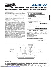 MAX9507ATE+ datasheet pdf MAXIM - Dallas Semiconductor
