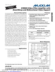 MAX9508ATE+T datasheet pdf MAXIM - Dallas Semiconductor
