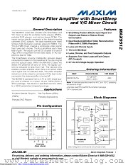 MAX9512 datasheet pdf MAXIM - Dallas Semiconductor