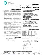 MAX9526EVKIT+ datasheet pdf MAXIM - Dallas Semiconductor